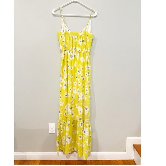 Anthropologie waverly grey yellow floral maxi dress - Picture 5 of 5
